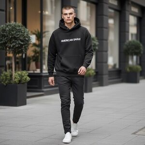 American Eagle Outfitters Charcoal Hoodie